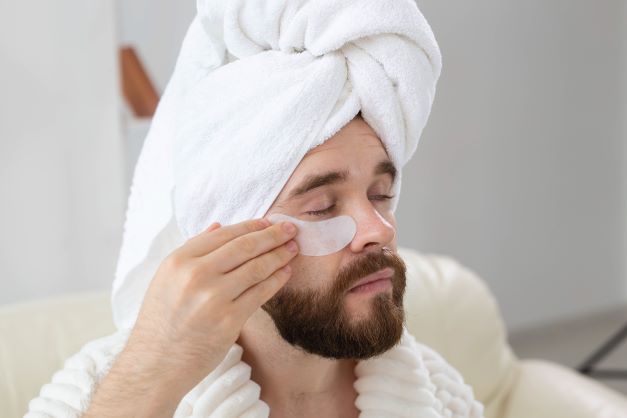 bearded-man-applying-eye-patches-on-his-face-wrin-2021